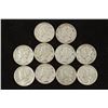 Image 1 : 10 ASSORTED 1940'S MERCURY DIMES