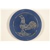Image 1 : VINTAGE POKER CHIP BLUE AND WHITE WITH ENGRAVED