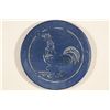 Image 2 : VINTAGE POKER CHIP BLUE AND WHITE WITH ENGRAVED