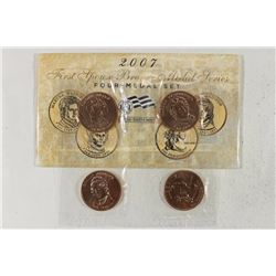 2007 US MINT SET  FIRST SPOUSE BRONZE MEDAL SERIES