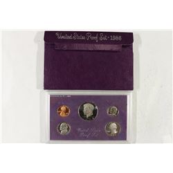 1986 US PROOF SET (WITH BOX)