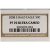 Image 3 : 2008-S BALD EAGLE HALF NGC PF70 ULTRA CAMEO