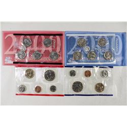 2000 US MINT SET (UNC) P/D (WITH ENVELOPE)