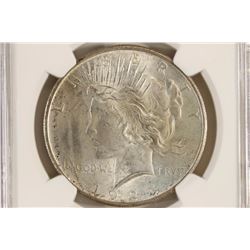 1925 PEACE SILVER DOLLAR NGC MS63