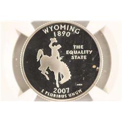 2007-S SILVER WYOMING QUARTER NGC PF69 ULTRA CAMEO