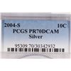 Image 3 : 2004-S SILVER ROOSEVELT DIME PCGS PR70 DCAM