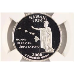2008-S SILVER HAWAII QUARTER NGC PF70 ULTRA CAMEO