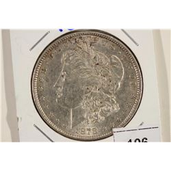 1878 MORGAN SILVER DOLLAR AU