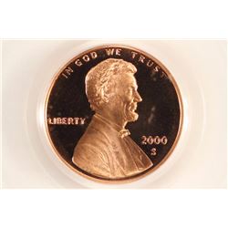 2000-S LINCOLN CENT PCGS PR69RD DCAM