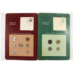 2 COIN SETS OF ALL NATIONS SEE DESCRIPTION