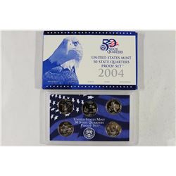 2004 US 50 STATE QUARTERS PROOF SET WITH BOX