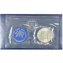 1972-S  IKE SILVER DOLLAR UNCIRCULATED (BLUE PACK)