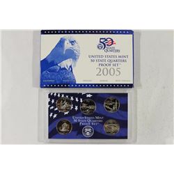 2005 US 50 STATE QUARTERS PROOF SET WITH BOX