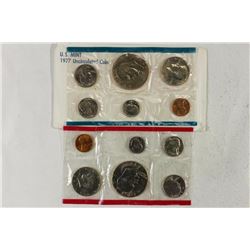 1977 US MINT SET (UNC) P/D (WITH ENVELOPE)