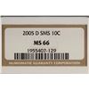 Image 3 : 2005-D SMS ROOSEVELT DIME NGC MS66