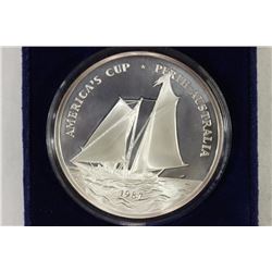 1987 SAMOA $25 5 TROY OZ. .999 SILVER PROOF COIN