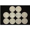 Image 2 : 10 ASSORTED SILVER ROOSEVELT DIMES