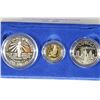Image 2 : GOLD & SILVER 1986 STATUE OF LIBERTY 3 COIN PF SET