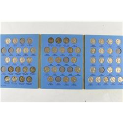 PARTIAL 1938-1961 JEFFERSON NICKEL SET 55 COINS
