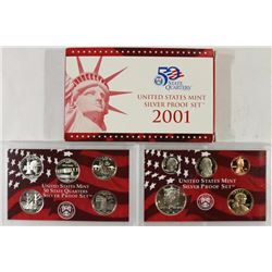 2001 US SILVER PROOF SET (WITH BOX)