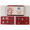 Image 2 : 2001 US SILVER PROOF SET (WITH BOX)
