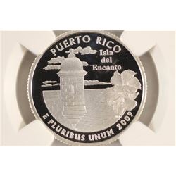 2009-S SILVER PUERTO RICO QUARTER NGC PF69