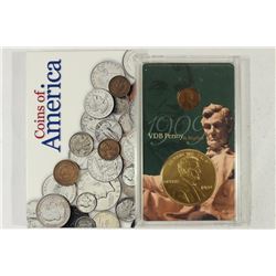 1909-VDB LINCOLN CENT & LARGE COPY OF 1909- VDB
