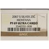 Image 3 : 2007-S SILVER MONTANA QUARTER NGC PF69