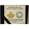 Image 3 : 2014 CANADA $5 FINE SILVER COIN PROOF FLOWERS IN