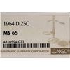 Image 3 : 1964-D WASHINGTON SILVER QUARTER NGC MS65