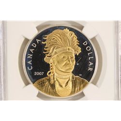 2007 GILT CANADA SILVER DOLLAR THAYENDANEGEA