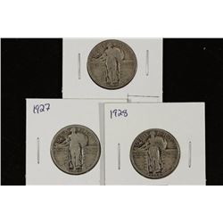 1925,27 & 28 STANDING LIBERTY QUARTERS