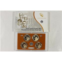 2015 US PRESIDENTIAL DOLLAR PROOF SET WITH BOX