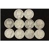 Image 1 : 10 ASSORTED 1920'S MERCURY DIMES
