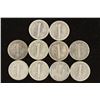 Image 2 : 10 ASSORTED 1920'S MERCURY DIMES