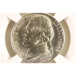 1943-S 35% SILVER JEFFERSON WAR NICKEL NGC MS65