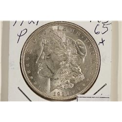 1921 MORGAN SILVER DOLLAR BU