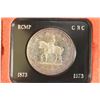 Image 1 : 1973 CANADA RCMP SILVER DOLLAR TONED PROOF