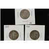 Image 1 : 1925,27 & 29 STANDING LIBERTY QUARTERS