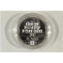 1986 FRANCE SILVER 100 FRANC PIEDFORT