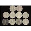 Image 2 : 10 ASSORTED 1940'S MERCURY DIMES