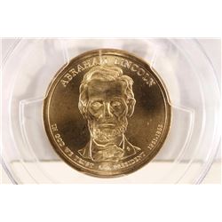 2010-D LINCOLN DOLLAR PCGS SP68 POS. A SATIN
