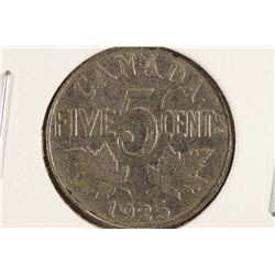 1925 CANADA 5 CENT KEY DATE