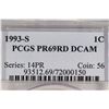Image 3 : 1993-S LINCOLN CENT PCGS PR69RD DCAM