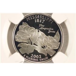 2002-S SILVER MISSISSIPPI QUARTER NGC PF69
