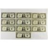 Image 1 : 10 ASSORTED 1957 $1 SILVER CERTIFICATES