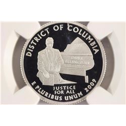 2009-S SILVER DISTRICT OF COLUMBIA QUARTER NGC PF