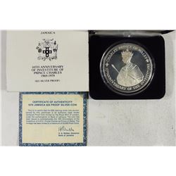 1979 JAMAICA 5 OZ. STERLING SILVER PROOF COIN