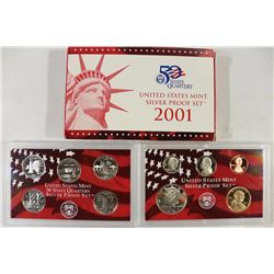 2001 US SILVER PROOF SET (WITH BOX)