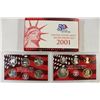 Image 1 : 2001 US SILVER PROOF SET (WITH BOX)